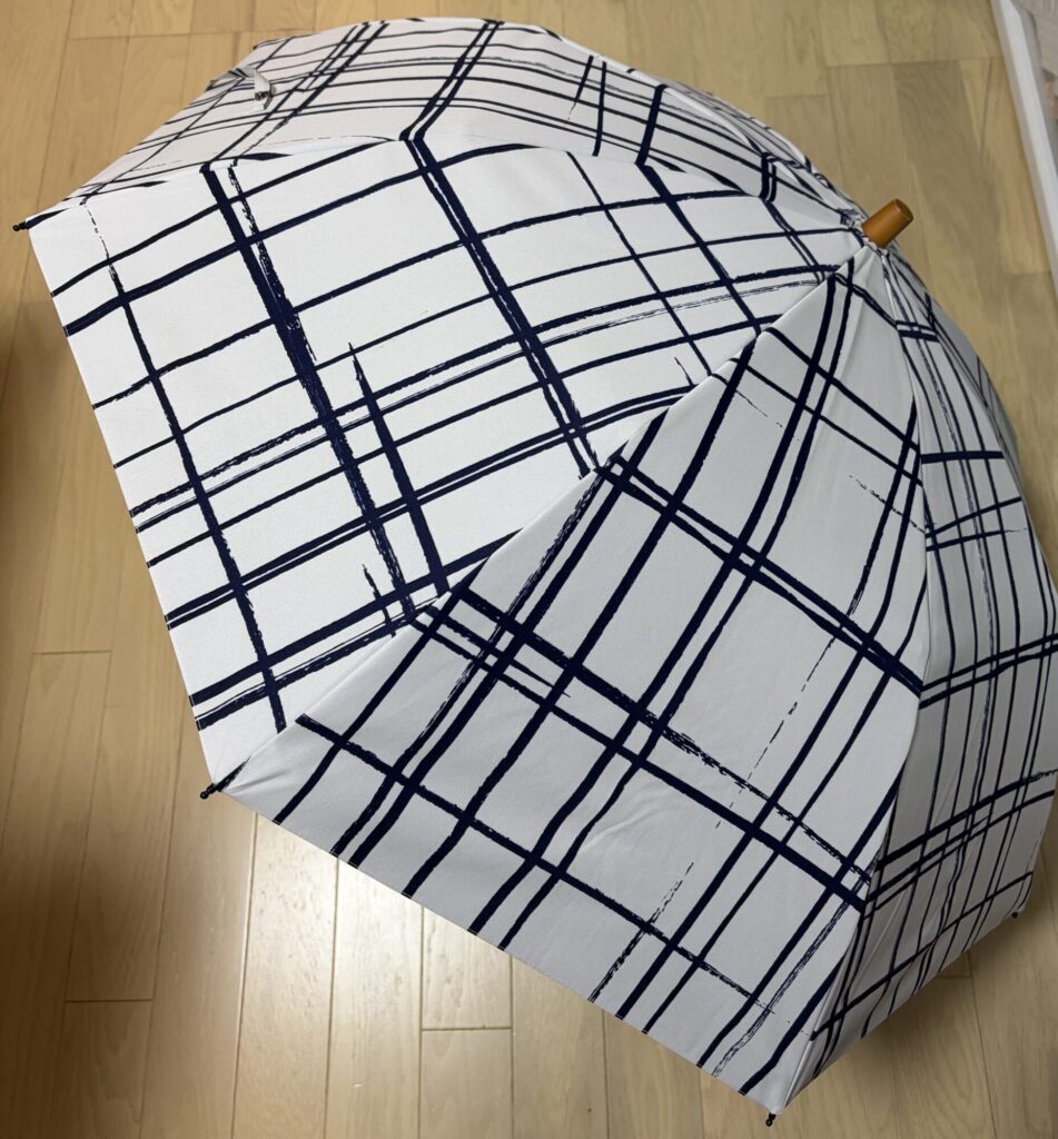 手洗いしたサンバリア100の日傘